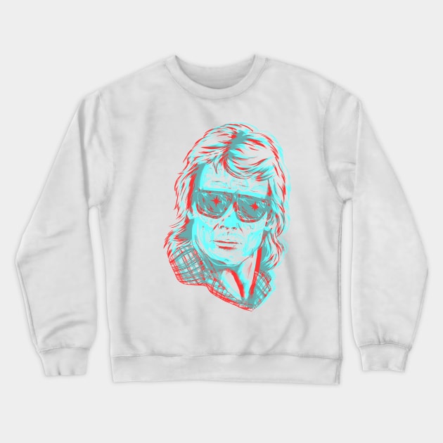 They Live We Sleep 3D Crewneck Sweatshirt by JonathanGrimmArt